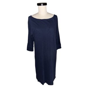 Lilly Pulitzer Navy Blue 3/4 Sleeve Mini Shift Dress